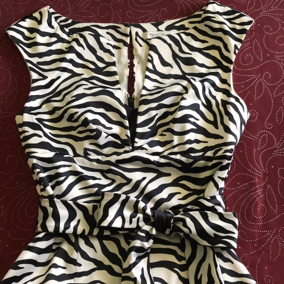 Silk zebra print dress - Picture 2 of 7